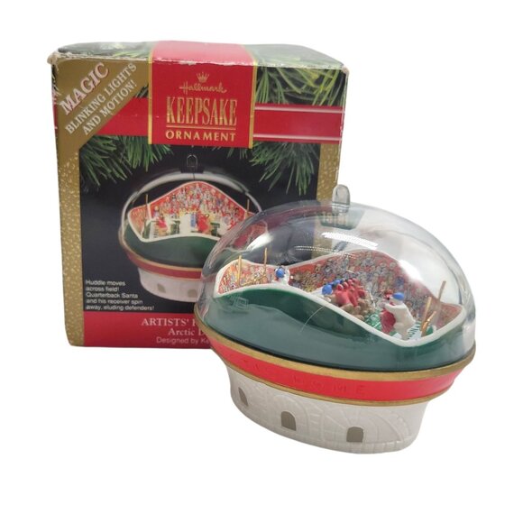 Hallmark Other - Hallmark Ken Crow 1991 Keepsake Ornament "Arctic Dome" Christmas Football In Box
